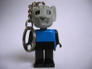 Mouse 4 Key Chain - Twisted Metal Chain, no LEGO Logo on Back