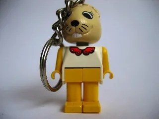Bunny 4 Key Chain - Twisted Metal Chain, no LEGO Logo on Back