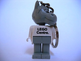 Horse 5 Key Chain - Twisted Metal Chain, LEGO Centre / Birkenhead Point Sydney Pattern on Torso
