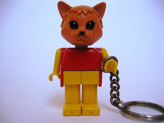 Cat 2 Key Chain - Twisted Metal Chain, no LEGO Logo on Back