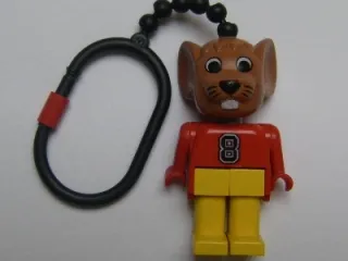 Mouse 2 Key Chain - Plastic Chain, Red LEGO Logo on Back