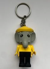 Elephant 4 Key Chain - Twisted Metal Chain, no LEGO Logo on Back