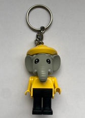 Elephant 4 Key Chain - Twisted Metal Chain, no LEGO Logo on Back
