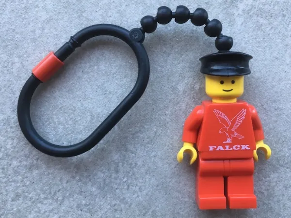 Minifigure Falck Male Key Chain - Plastic Chain