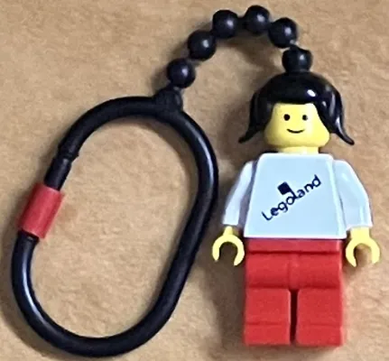 LEGOLAND Town Figure Female Key Chain - Plastic Chain