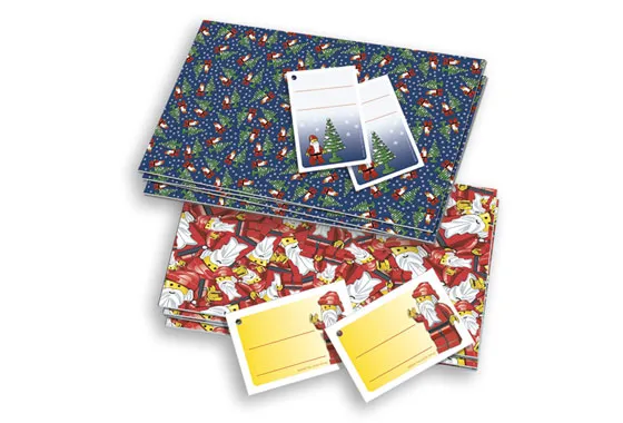 Gift Wrap & Tags, LEGO Holiday Collection
