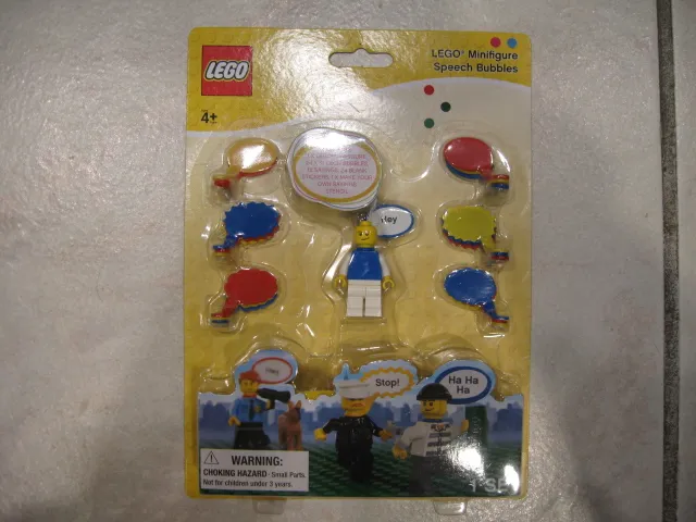 Minifigure Speech Bubbles (2012 - Blue torso minifigure)
