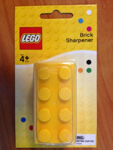 Pencil Sharpener, 2 x 4 Brick, Yellow