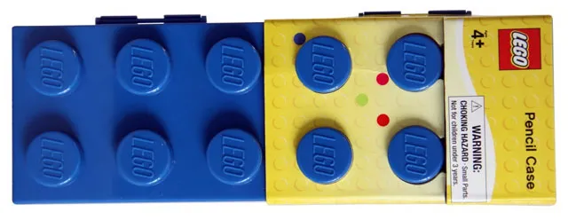 Pencil Case, Brick Shape 2 x 6 - Blue