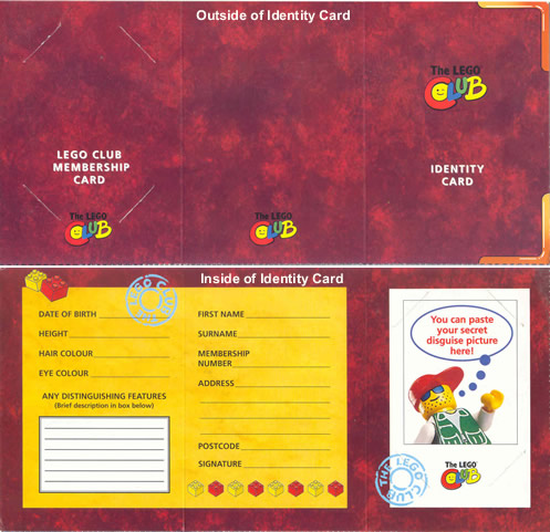 LEGO Club UK Identity Card