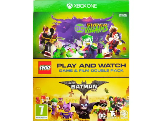 DC Super-Villains - Microsoft Xbox One / The LEGO Batman Movie Blu-Ray (Play and Watch Game & Film Double Pack)