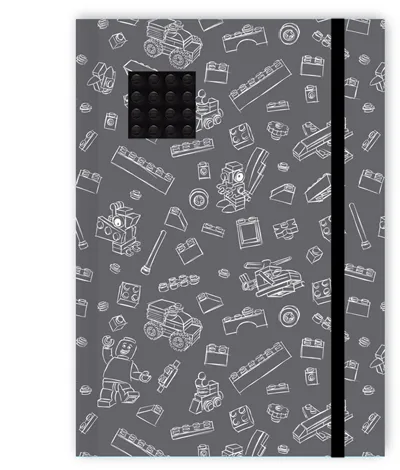 Journal Band Gray with Black 4 x 4 Plate