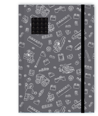 Journal Band Gray with Black 4 x 4 Plate