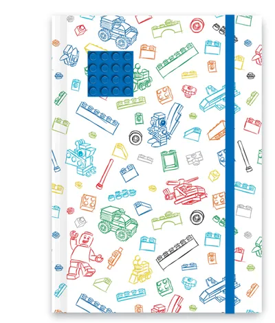 Journal Band White with Blue 4 x 4 Plate