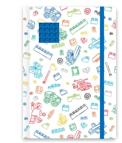 Journal Band White with Blue 4 x 4 Plate