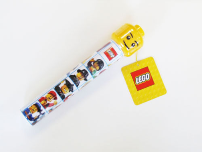 Pencil Case, Minifigures with Minifigure Head Pencil Sharpener