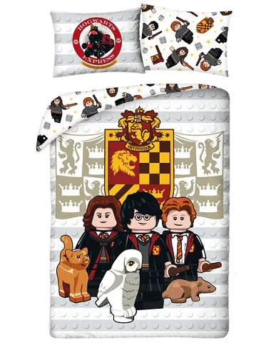 Bedding, Duvet Cover and Pillowcase (140 x 200 cm) - Harry Potter Gryffindor Crest