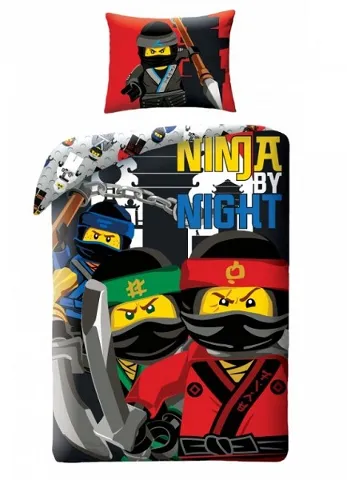 Bedding, Duvet Cover and Pillowcase (140 x 200 cm) - The LEGO NINJAGO Movie, Ninja by Night