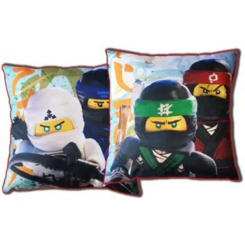 Bedding, Pillow - The LEGO NINJAGO Movie Double-Sided, Zane, Jay, Lloyd, Kai Pattern