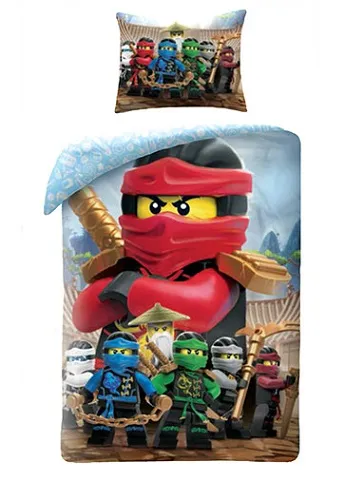 Bedding, Duvet Cover and Pillowcase (140 x 200 cm) - NINJAGO Kai