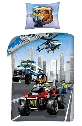 Bedding, Duvet Cover and Pillowcase (140 x 200 cm) - City Police