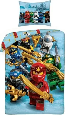 Bedding, Duvet Cover and Pillowcase (140 x 200 cm) - NINJAGO 6 Characters