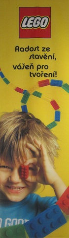 Display Flag Cloth, LEGO Logo with Boy - CZ