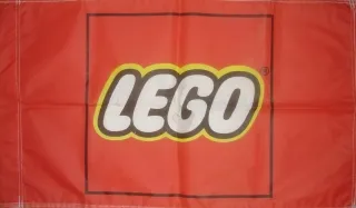 Display Flag Cloth, LEGO Logo Large (Shell Gas Station Lawn Display)