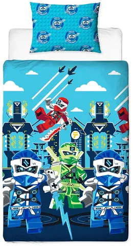 Bedding, Duvet Cover and Pillowcase (140 x 200 cm) - NINJAGO Prime Empire