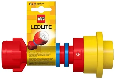 LED Torch / Flashlight, Lightsaber Hilt - Red with Blue Rings