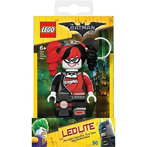 LED Key Light Harley Quinn Key Chain (LEDLITE) (The LEGO Batman Movie Version)