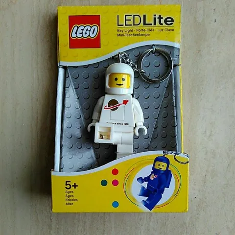 LED Key Light Classic Space Minifigure Key Chain White (LEDLite)