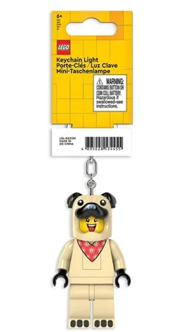 LED Key Light Pug Guy Key Chain (LEDLITE)