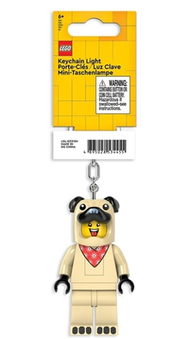 LED Key Light Pug Guy Key Chain (LEDLITE)