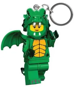 LED Key Light Green Dragon Costume Key Chain (LEDLite)