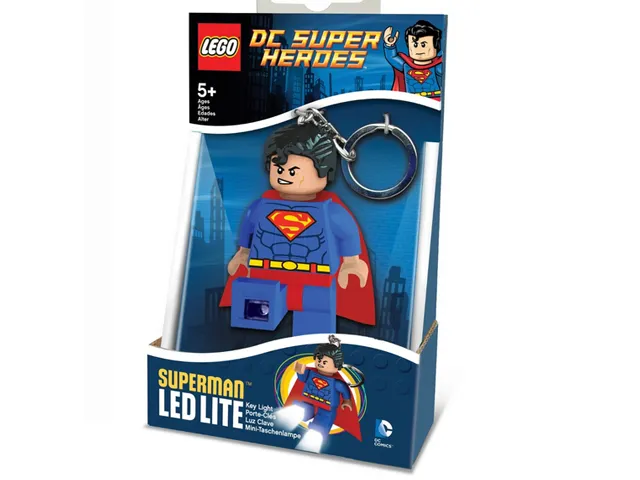 LED Key Light Superman Key Chain (LEDLITE) - Boxed Version