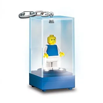 LED Key Light Minifigure Display Case Key Chain (LEDLite) Blue