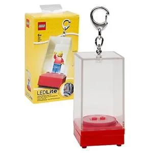 LED Key Light Minifigure Display Case Key Chain (LEDiteE) Red