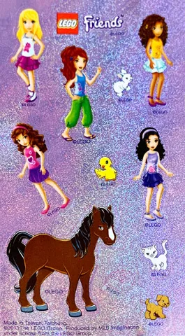 Sticker Sheet for Friends Stationery Set, Sheet 2