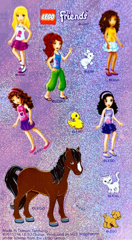 Sticker Sheet for Friends Stationery Set, Sheet 2