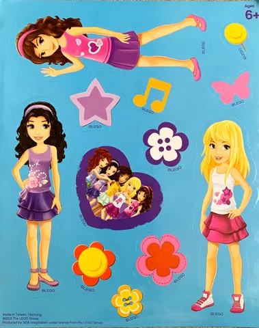 Sticker Sheet for Friends Stationery Set, Sheet 4