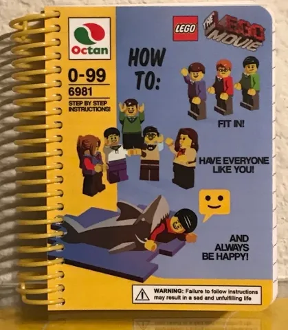 Notebook, The LEGO Movie Instructions, Spiral Bound
