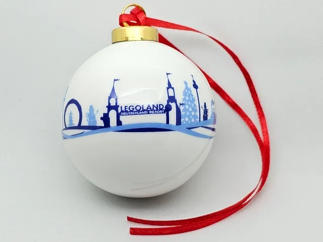 Christmas Tree Ornament, LEGOLAND Deutschland Resort, Silhouette with Park Attractions (Bauble)