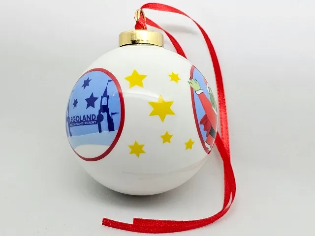 Christmas Tree Ornament, LEGOLAND Deutschland Resort, Bubbles with Park Entrance and Ollie the Dragon (Bauble)