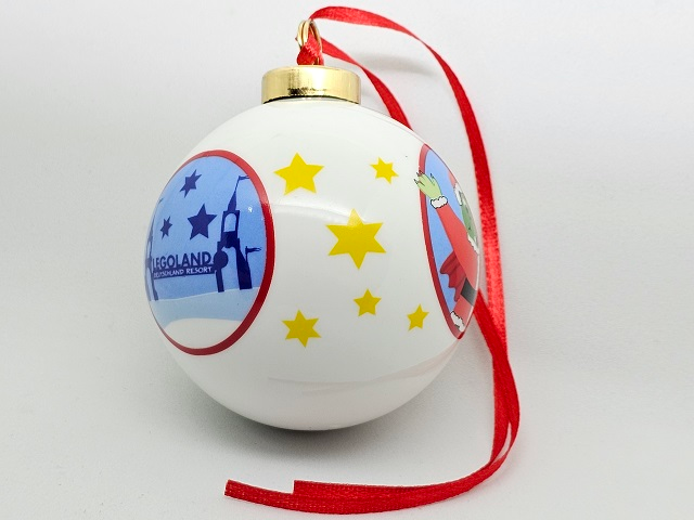 Christmas Tree Ornament, LEGOLAND Deutschland Resort, Bubbles with Park Entrance and Ollie the Dragon (Bauble)