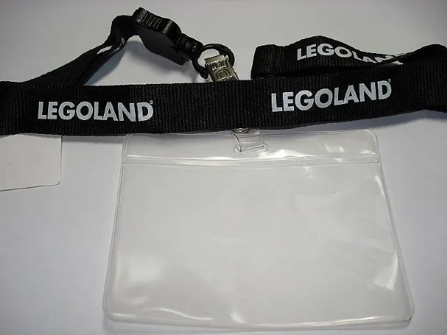 Lanyard with Sleeve and White LEGOLAND Pattern