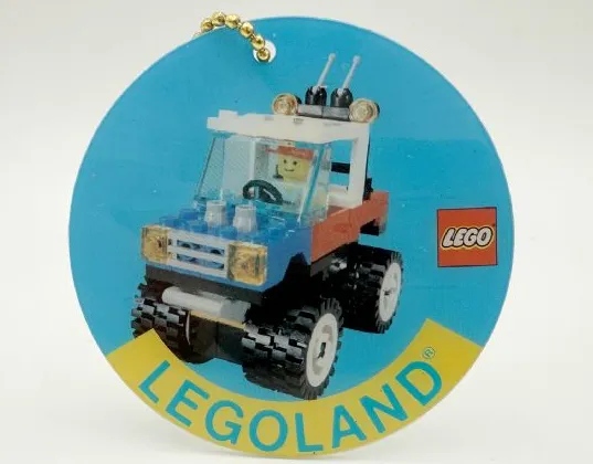 Bag / Luggage Tag, Plastic Round, LEGOLAND 4-Wheelin' Truck (Four Wheelin' Truck)