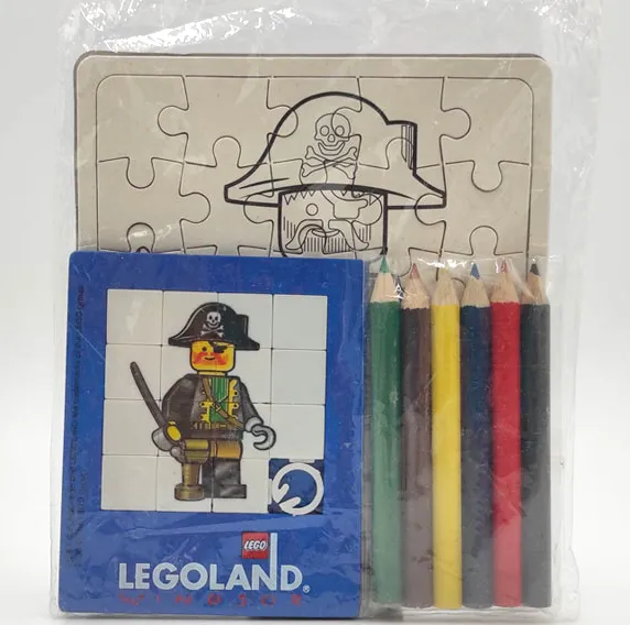 LEGOLAND Windsor Child's Meal Toy Package - Pirates Slide Puzzle, Colored Pencils, and Jigsaw