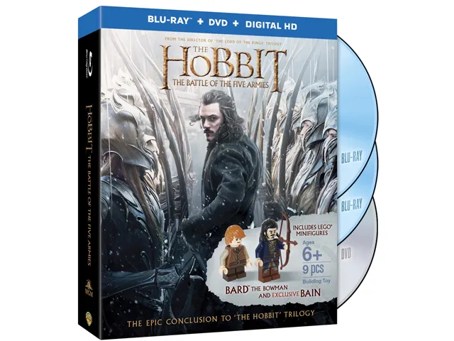 Video DVD and BD - The Hobbit - The Battle of the Five Armies (Target Exclusive with Bard and Bain Minifigures)