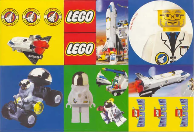 Sticker Sheet, LEGO World Club - Space Port Sheet
